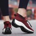 Women Casual Knitted Mesh Lace  up Antiskid Running Shoes