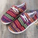 Plus Size Women Casual Leopard Ethnic Pattern Comfy Lazy Canvas Shoes