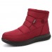 Women Warm Lined Pull On Plus Velvet Ankle Snow Boots