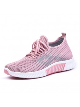Women Casual Mesh Breathable Soft Slip Resistant Flat Sneakers