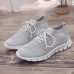 NIS Women Breathable Air Mesh Sneakers Lace Up Sock Shoes Sport Tennis Trainers