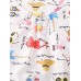 Plus Size Women Funny Cartoon Print Home Sleeveless Softies Vest Pajama Set