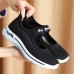 Women Breathable Comfy Mesh Hook Loop Casual Walking Shoes