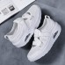 Women Brief Fabric Hollow Out Breathable Soft Sole Cushioned Casual Sports Shoes