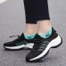 Women Casual Knitted Mesh Lace  up Antiskid Running Shoes