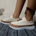 Plus Size Women Retro Casual Elastic Slip  on Comfy Breathable Platform Sneakers