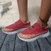 Plus Size Women Retro Casual Elastic Slip  on Comfy Breathable Platform Sneakers