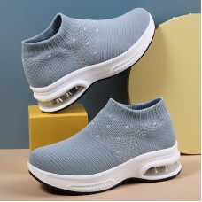 Women Casual Knitted Sports Simplicity Comfortable Running Shoes