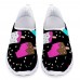 Women Stylish Mesh Breathable Light Weight Printing Walking Shoes